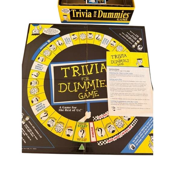 Trivia for Dummies Board Game Pressman Complete, 2001 Edition - Picture 4 of 4